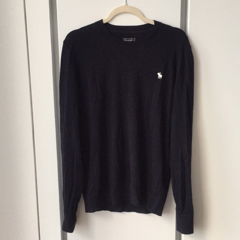 Abercrombie & Fitch Sweater - Navy Blue / Black